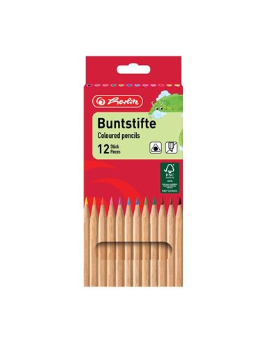 Creioane Colorate Herlitz, Set 12, Natur