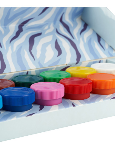 400174836,Acuarele guase oxford kids pentru afise, set 14 culori, recipient 20ml, include auriu, argintiu si culoarea pielii, mo