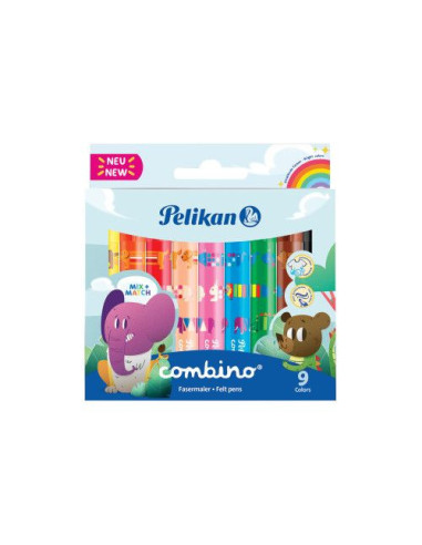 Carioca combino super 411, set 9 culori, varf gros