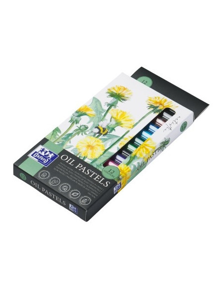 400184262,Creioane cerate oxford oil pastels, set 12 culori, colectia artistic