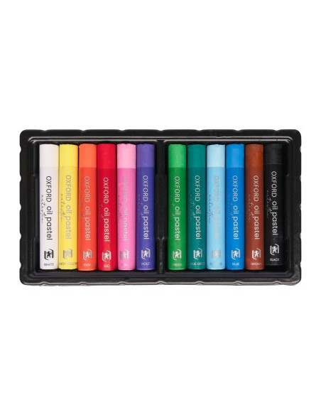 400184262,Creioane cerate oxford oil pastels, set 12 culori, colectia artistic