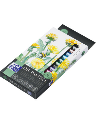 400184262,Creioane cerate oxford oil pastels, set 12 culori, colectia artistic