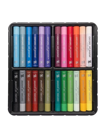 400184263,Creioane cerate oxford oil pastels, set 24 culori, colectia artistic