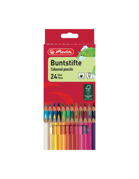 10412039,Creioane colorate triunghiulare 1/1 set 24