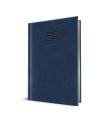 2026-9498020,Agenda datata RO, A5 2026 Herlitz Premium Deluxe Chiavenna, 352 pagini, Albastru cu margine argintie