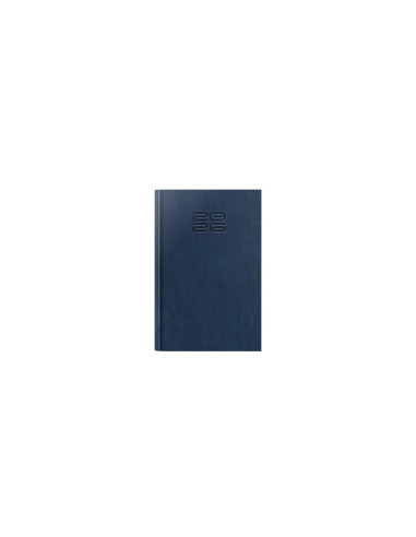 2026-9498020,Agenda datata RO, A5 2026 Herlitz Premium Deluxe Chiavenna, 352 pagini, Albastru cu margine argintie