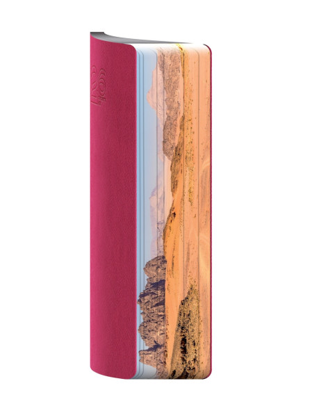 2026-9498030,Agenda datata A5 2026 Herlitz Premium Deluxe Loreto, 352 pagini, Magenta cu margine argintie ghost