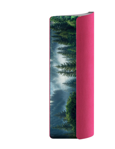 2026-9498030,Agenda datata A5 2026 Herlitz Premium Deluxe Loreto, 352 pagini, Magenta cu margine argintie ghost