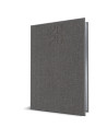 2026-9497990,Agenda datata ro a5, 352 pagini, coperta din piele sintetica, premium deluxe bard, culoare gri, margini folio argin