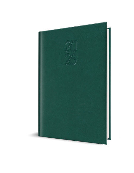 2026-9493690,Agenda datata 2026 Tucson RO A5, 352 pagini, coperta buretata, Verde