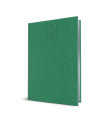 2026-9498000,Agenda datata ro a5, 352 pagini, coperta din piele sintetica, premium deluxe bard, culoare verde, margini folio arg