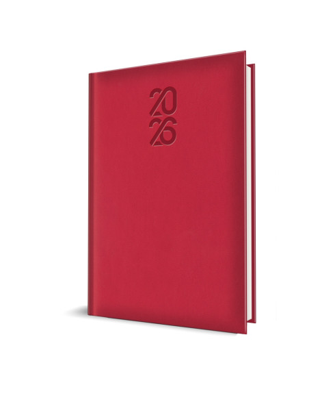 2026-9493720,Agenda datata 2026 Tucson RO A5, 352 pagini, coperta buretata, Rosu