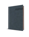 2026-9495460,Agenda datata RO, A5 2026 Herlitz Premium Deluxe Teano, 352 pagini, Albastru inchis cu margine bronz