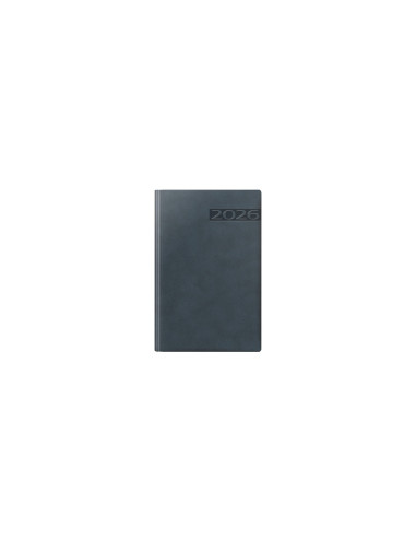 2026-9495460,Agenda datata RO, A5 2026 Herlitz Premium Deluxe Teano, 352 pagini, Albastru inchis cu margine bronz
