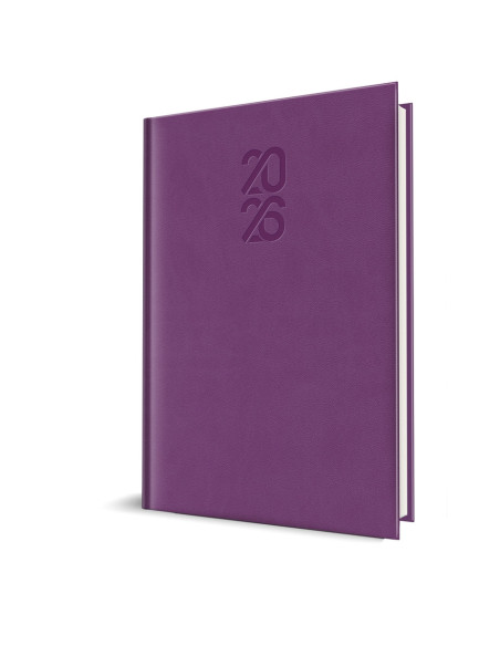 2026-9497810,Agenda datata 2026 Tucson RO A5, 352 pagini, coperta buretata, Liliac