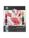 Creioane cerate oxford oil pastels, set 24 culori, colectia artistic