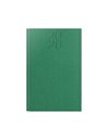 Agenda datata ro a5, 352 pagini, coperta din piele sintetica, premium deluxe bard, culoare verde, margini folio argintiu, 2026