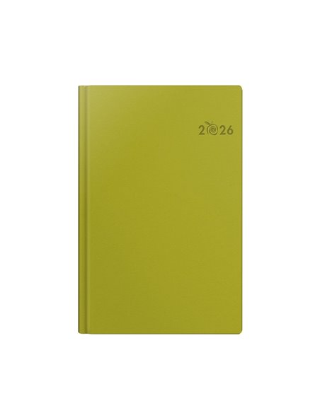 Agenda datata ro a5, 352 pagini, coperta din piele sintetica, premium deluxe predaia, culoare verde, 2026