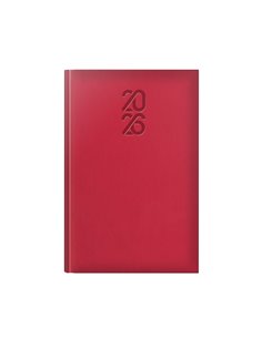 Agenda datata tucson ro a5, 352 pagini, coperta buretata, culoare rosu 2026