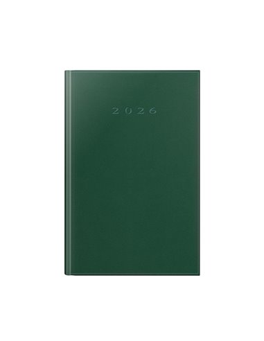 Agenda datata ro a5, 352 pagini, coperta buretata, culoare verde 2026