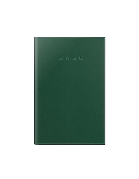 Agenda datata ro a5, 352 pagini, coperta buretata, culoare verde 2026