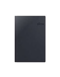 Agenda datata ro a5, 352 pagini, coperta din piele sintetica, premium deluxe ortisei, culoare albastru, 2026