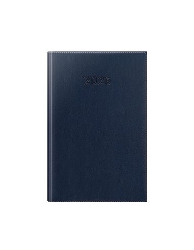 Agenda datata ro a5, 352 pagini, coperta din piele sintetica, corinaldo deluxe, culoare albastru 2026
