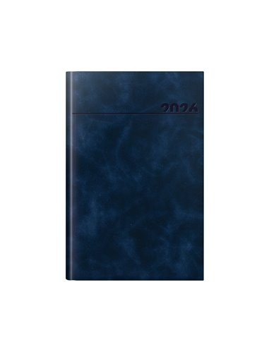 Agenda datata ro a5, 352 pagini, coperta din piele sintetica, premium deluxe chia, culoare bleumarin, margini folio argintiu, 20