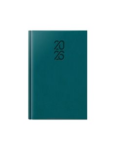 Agenda datata tucson ro a5, 352 pagini, coperta buretata, culoare albastru petrol 2026