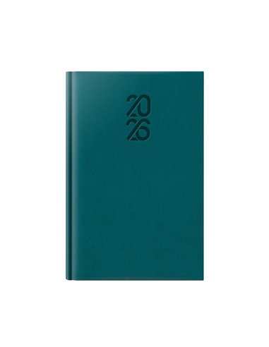 Agenda datata tucson ro a5, 352 pagini, coperta buretata, culoare albastru petrol 2026