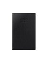 Agenda datata ro a5, 352 pagini, coperta din piele sintetica, premium deluxe chiavenna, culoare negru, margini folio auriu, 2026