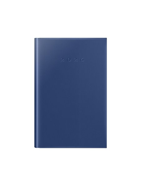 Agenda datata ro a5, 352 pagini, coperta buretata, culoare albastru 2026