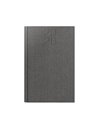 Agenda datata ro a5, 352 pagini, coperta din piele sintetica, premium deluxe bard, culoare gri, margini folio argintiu, 2026