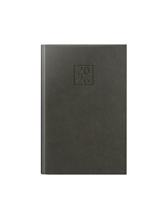 Agenda datata ro a5, 352 pagini, coperta din piele sintetica, edolo deluxe, culoare maro 2026