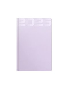 Agenda datata ro a5, 352 pagini, coperta din piele sintetica, premium deluxe noto, culoare lila, 2026