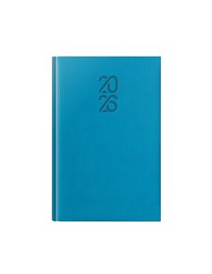 Agenda datata tucson ro a5, 352 pagini, coperta buretata, culoare albastru deschis 2026