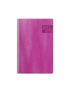 Agenda datata ro a5, 352 pagini, coperta din piele sintetica, premium deluxe narni, culoare purpuriu, margini folio bronz, 2026