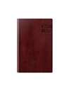 Agenda datata ro a5, 352 pagini, coperta din piele sintetica, premium deluxe narni, culoare maro, margini folio bronz, 2026