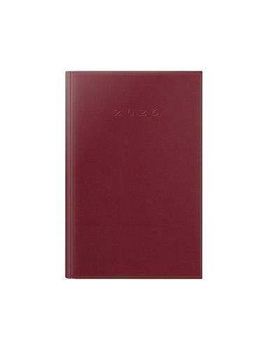 Agenda datata ro a5, 352 pagini, coperta buretata, culoare bordo 2026