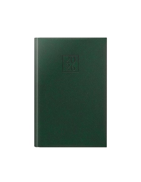 Agenda datata ro a5, 352 pagini, coperta din piele sintetica, edolo deluxe, culoare verde 2026