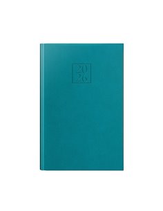 Agenda datata ro a5, 352 pagini, coperta din piele sintetica, edolo deluxe, culoare turqouise 2026