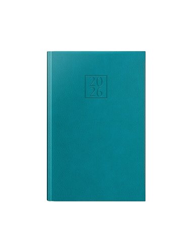 Agenda datata ro a5, 352 pagini, coperta din piele sintetica, edolo deluxe, culoare turqouise 2026