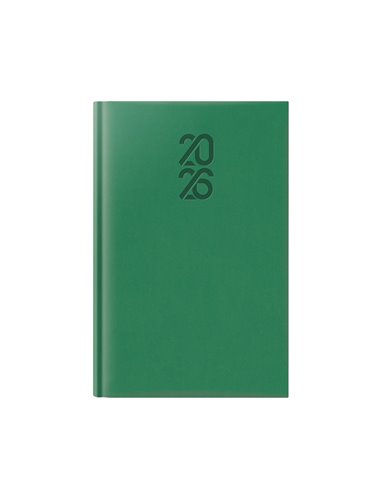 Agenda datata tucson ro a5, 352 pagini, coperta buretata, culoare verde smarald 2026