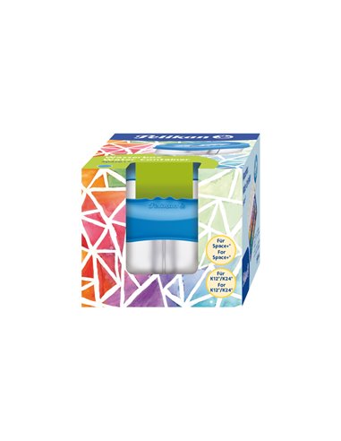 Recipient pentru apa cu 2 compartimente Pelikan Space, Albastru