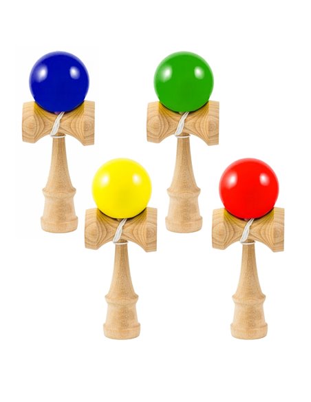Jucarie Kendama din lemn 6.5 X 5.5 X 17 cm, CX-002
