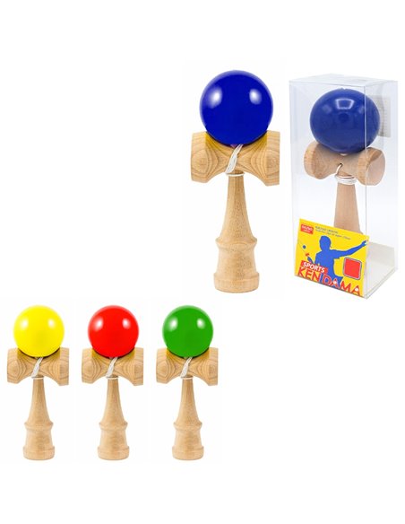 Jucarie Kendama din lemn 6.5 X 5.5 X 17 cm, CX-002