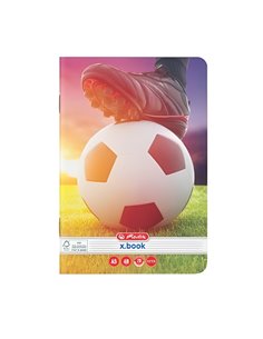 Caiet Herlitz A5, 48 file, dictando, 70 g/mp, Motiv fotbal