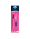Stilou Schneider Wavy + 2 rezerve, blister, Roz