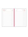 Agenda zilnica A5 2026 Basic EGO, Rosu texturat