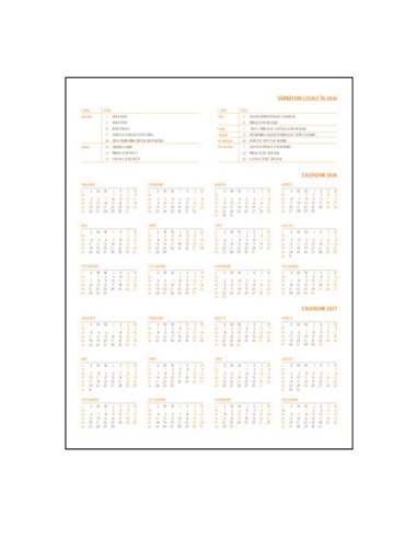 Agenda saptamanala A4 2026 Lux EGO, Albastru petrol texturat